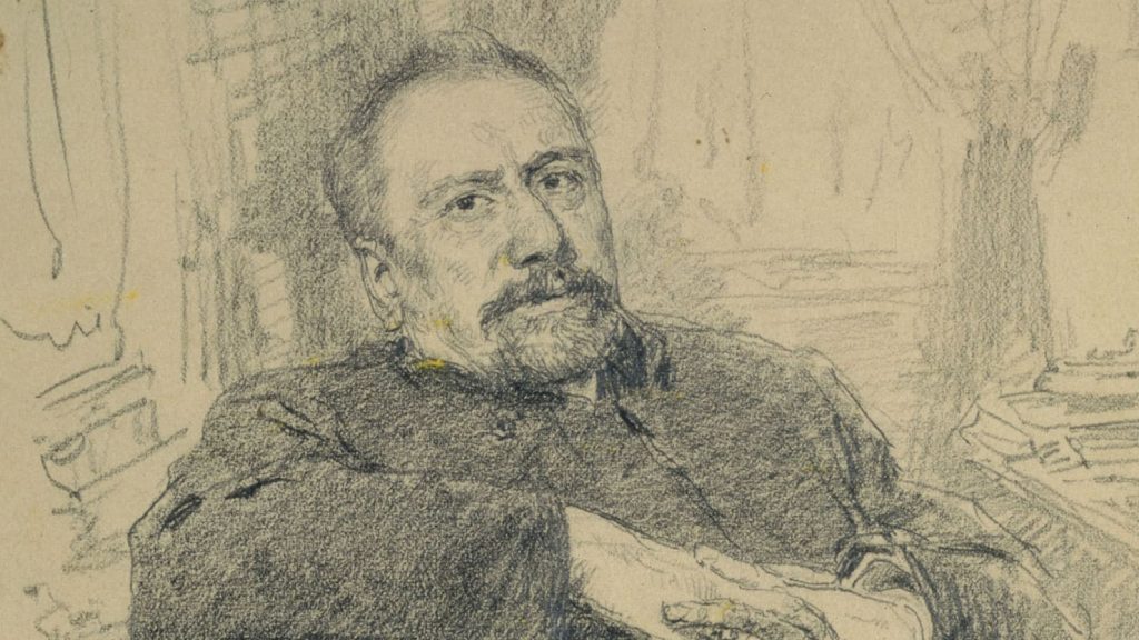 Desenho de Nikolai Leskov